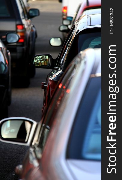 Image of cars on a freeway in the UK. Image of cars on a freeway in the UK