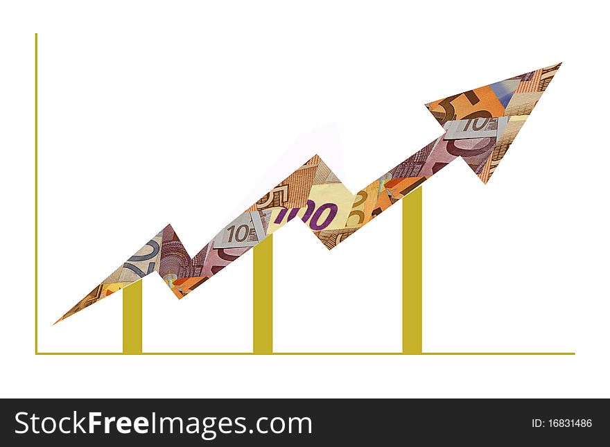 Graphs showing growth of the money. Graphs showing growth of the money