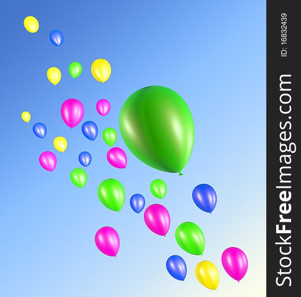 Inflatable Colored Balloon