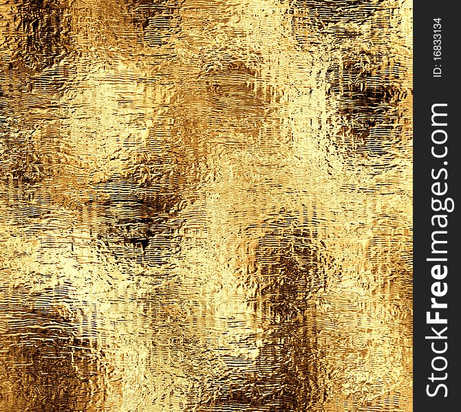 Yellow gold foil texture - detailed. Yellow gold foil texture - detailed