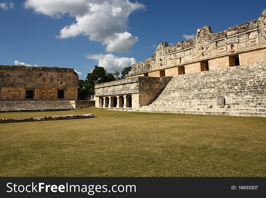 Ancient Maya City Of Uxmal, Yucatan, Mexico