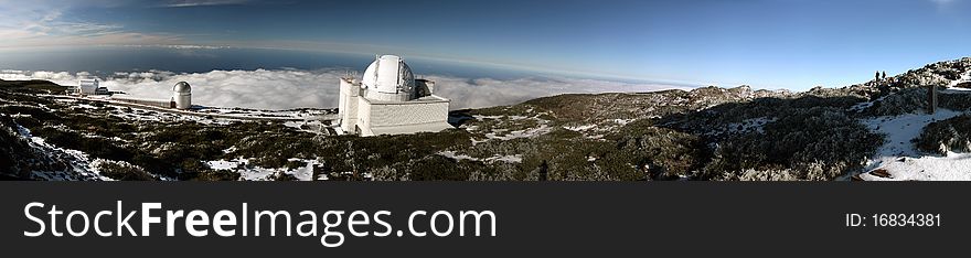 At Roque de los Muchachos in La Palma, Canary islands, Spain, one cand find one of the largest astronomical observatories in the world, that has many telescopes. At Roque de los Muchachos in La Palma, Canary islands, Spain, one cand find one of the largest astronomical observatories in the world, that has many telescopes