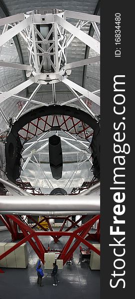 The largest optical telescope in the world, with a mirror of 10.4 m, found in the Canary Islands, La Palma. The largest optical telescope in the world, with a mirror of 10.4 m, found in the Canary Islands, La Palma