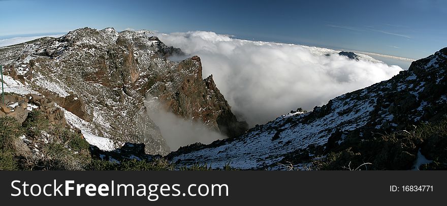 The volcanic island of La Palma. The volcanic island of La Palma.