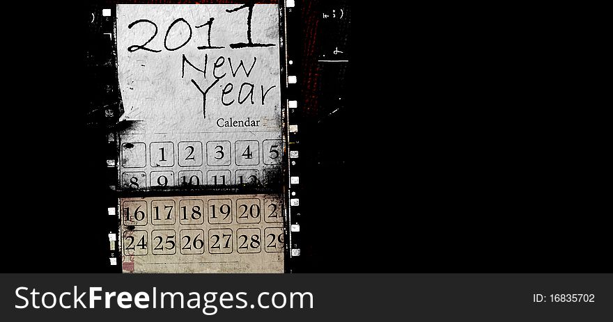 Vintage background with 2011 new year. Vintage background with 2011 new year