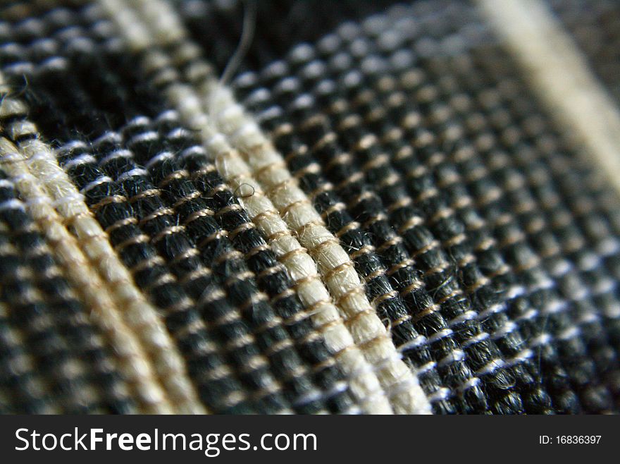 Macro checkered/ black and white shot of abaca fiber. Macro checkered/ black and white shot of abaca fiber