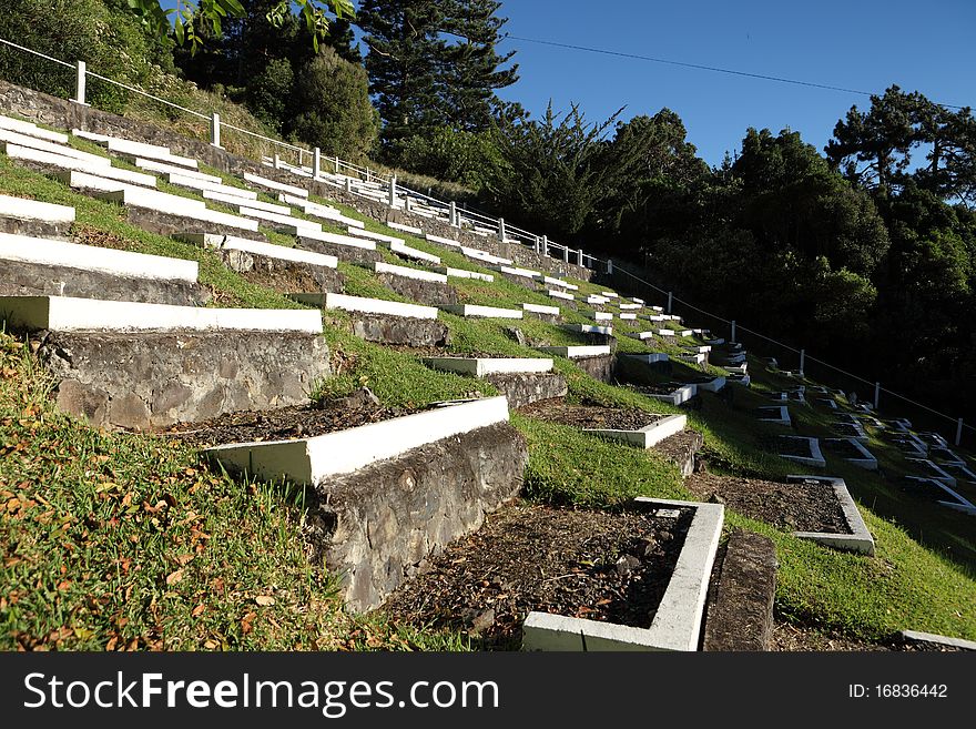 South African Boer war graves on St Helena Island