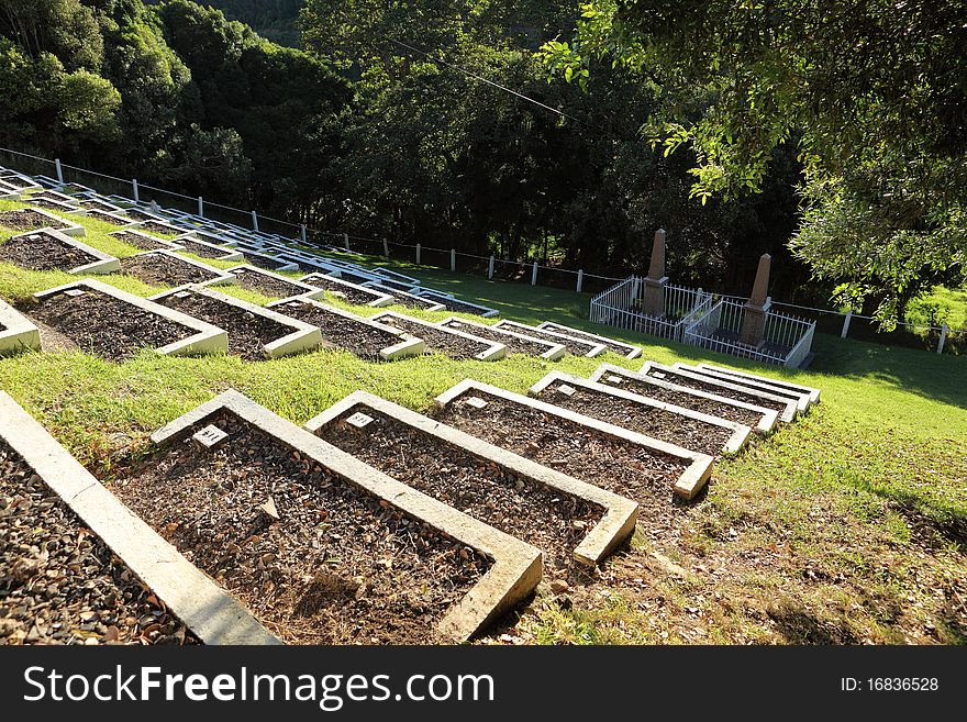 Historic Boer War Cemetery On St Helena Island