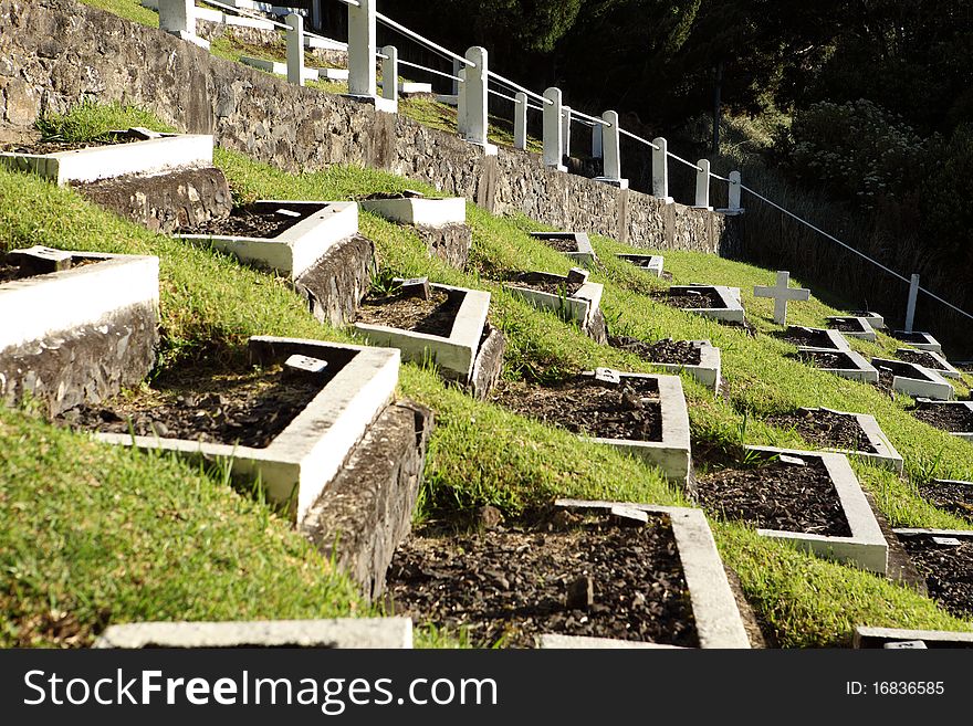 South African Boer Graveyard On St Helena Island