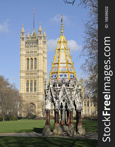 Buxton Memorial Fountain in Victoria Tower Gardens, Westminster, London