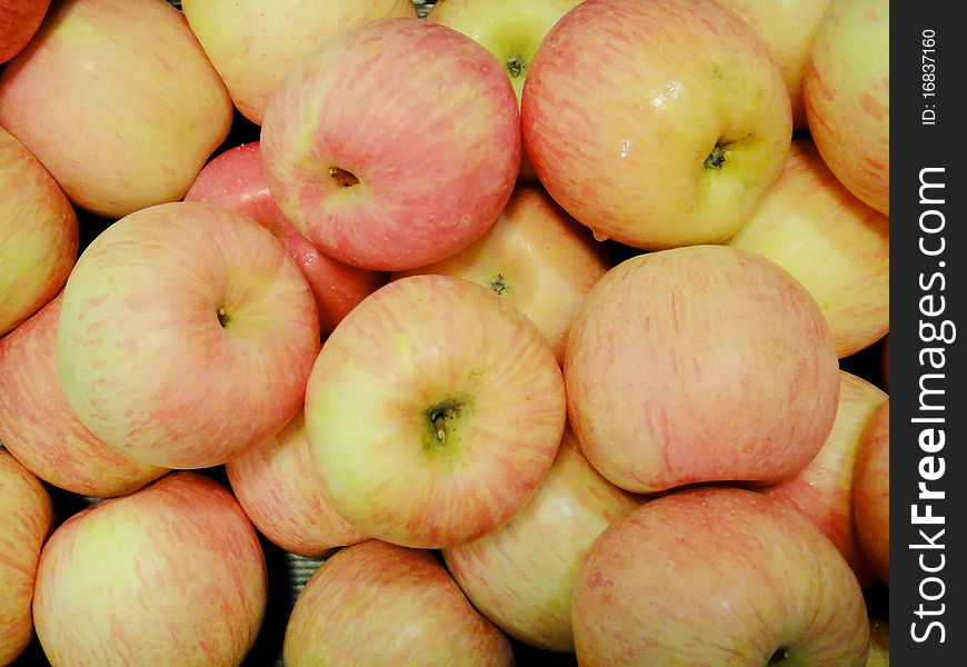 Red apples sale in the market. Red apples sale in the market