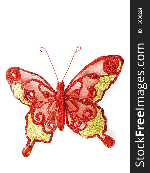 Red Butterfly Isolated