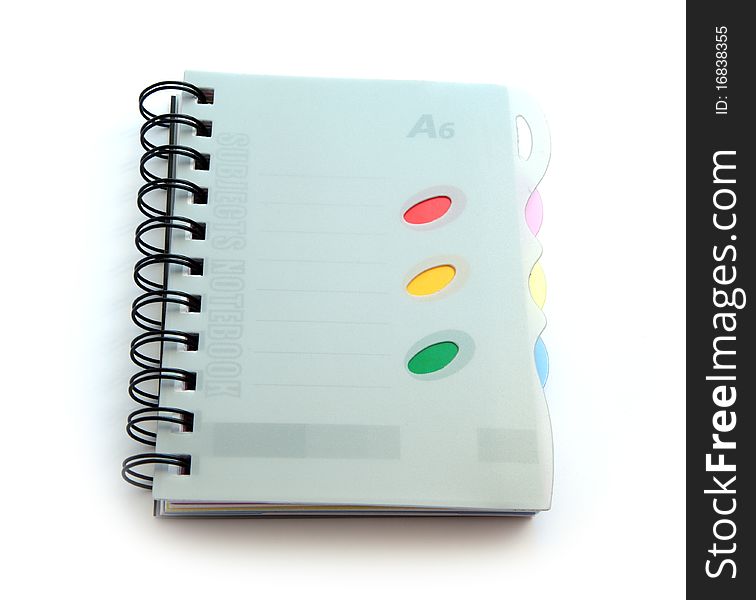 Image notebook isolated on a white background.