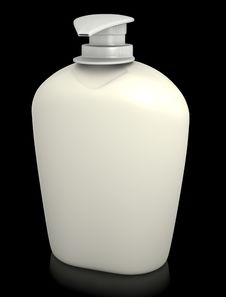 Soap Bottle On Black Royalty Free Stock Image Soap Bottle On Black Royalty Free Stock Image