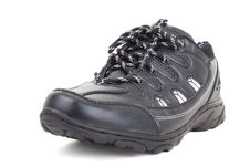 Black Leather Shoes On A White Background Stock Image Black Leather Shoes On A White Background Stock Image