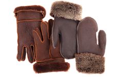 Leather Gloves With A White Background Stock Images Leather Gloves With A White Background Stock Images