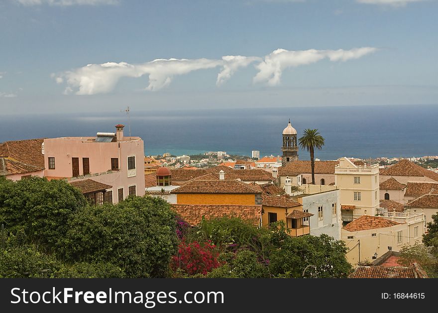 View of the Orotawa city in Tenerife
