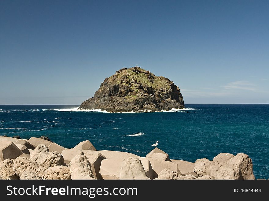 Rock near Garachico town in Tenerife (spain). Taken on 05/10/2010. Rock near Garachico town in Tenerife (spain). Taken on 05/10/2010