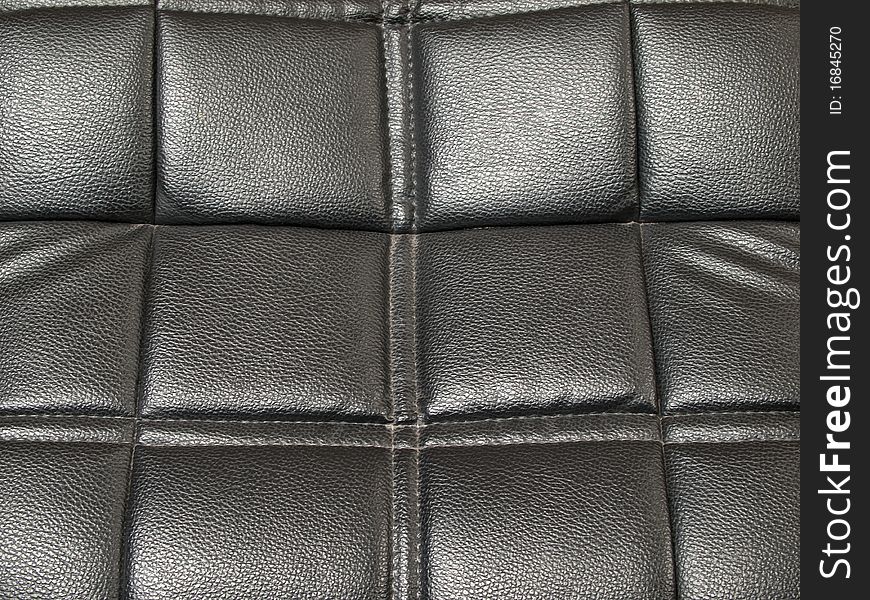 Texture of gray leather cover on furniture