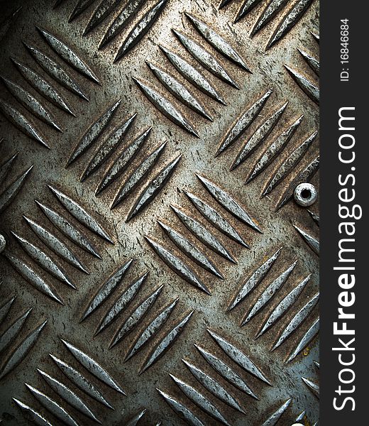 Texture of floor steel plate