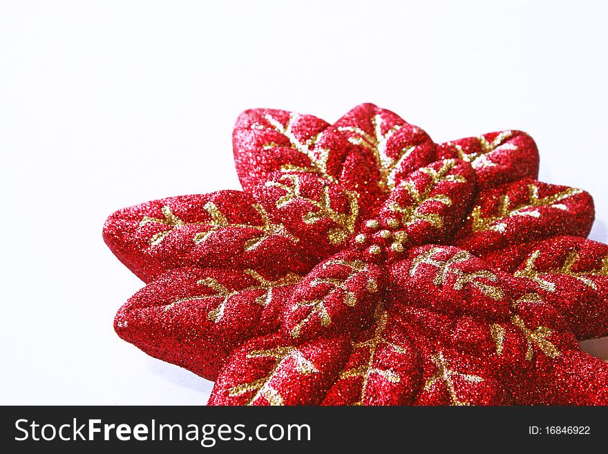 Christmas decoration, Red Poinsettia