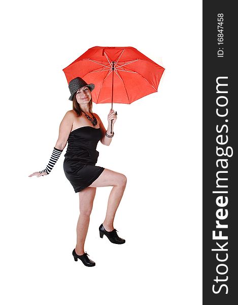 Lady With Hat And Umbrella.