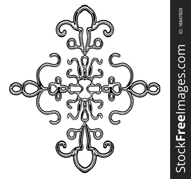 Abstract Snowflake Illustration