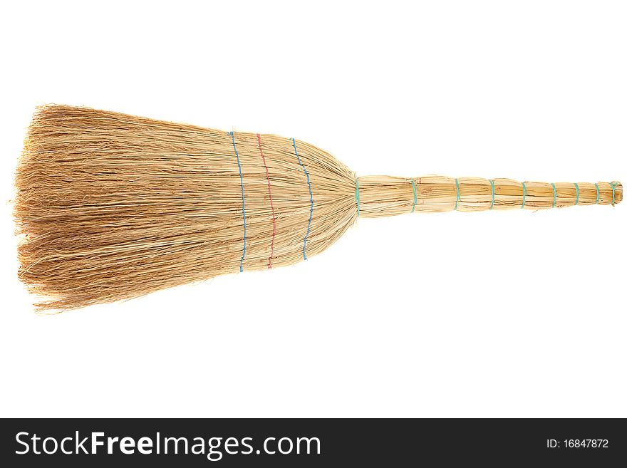Series.Broom isolated on white