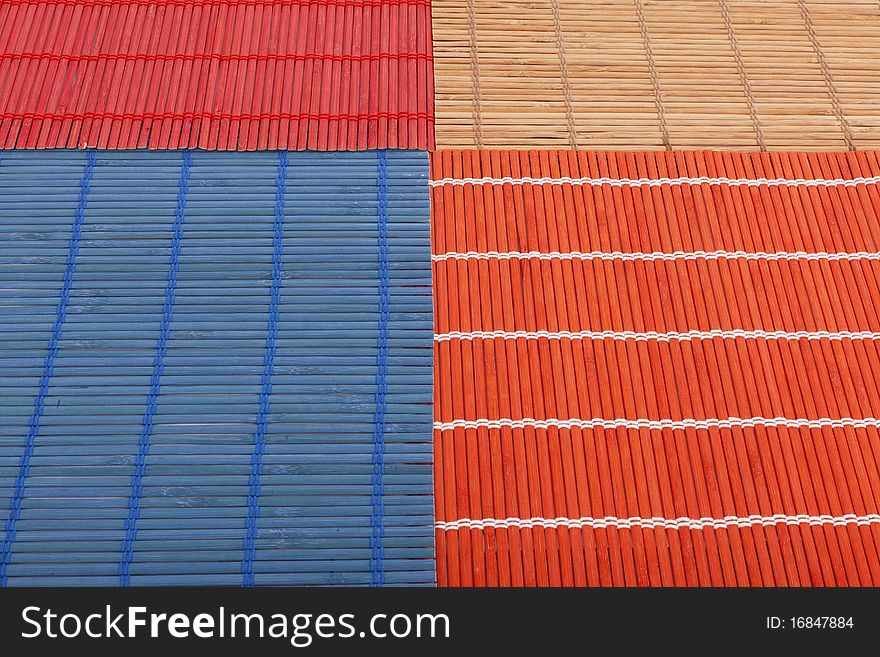 Series. Colourful bamboo mat texture. Series. Colourful bamboo mat texture