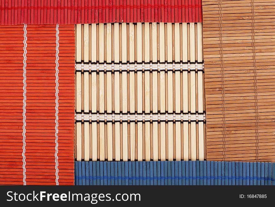 Series. Colourful bamboo mat texture. Series. Colourful bamboo mat texture