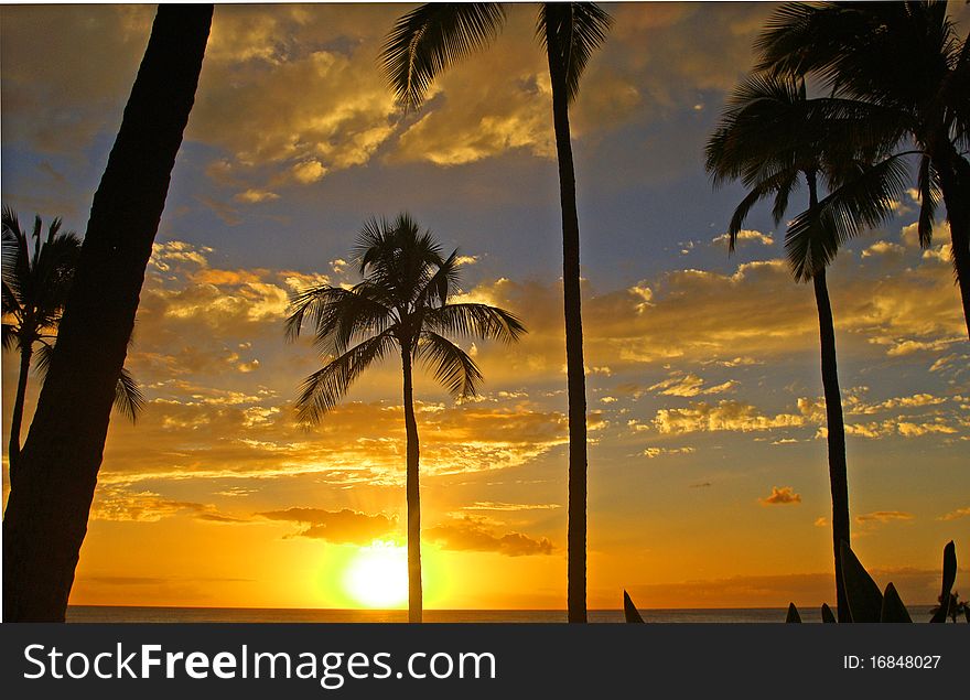 Hawaiian Sunset Beautiful