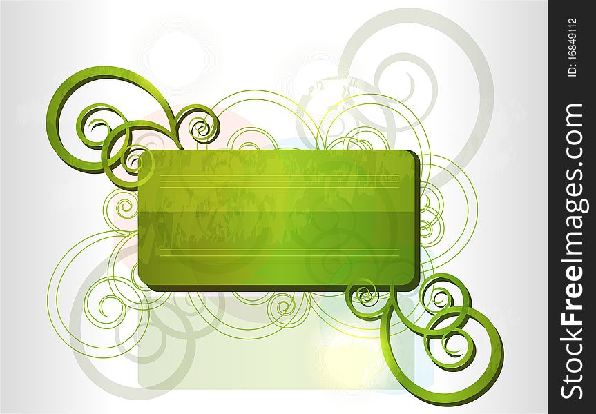 Green frame for your design