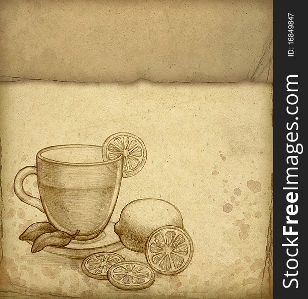 Pencil Drawing with Light Cup with Hot Drink on Saucer Stock Illustration   Illustration of coffee drawn 147496474