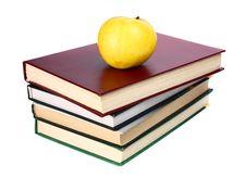 Books And Apple Royalty Free Stock Photos Books And Apple Royalty Free Stock Photos