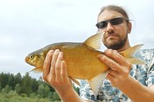 Fisherman And A Fish Stock Images Fisherman And A Fish Stock Images