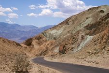 Death Valley Artist Drive Royalty Free Stock Image