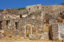 Ruins Of Spinalonga Royalty Free Stock Photo Ruins Of Spinalonga Royalty Free Stock Photo