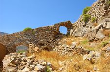 Ruins Of Spinalonga 3 Royalty Free Stock Images Ruins Of Spinalonga 3 Royalty Free Stock Images