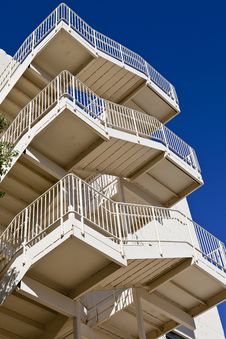 Modern Fire Escape Stock Image Modern Fire Escape Stock Image
