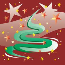 Stars And Tree Royalty Free Stock Photography Stars And Tree Royalty Free Stock Photography