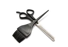 Brush And Clipper Royalty Free Stock Image Brush And Clipper Royalty Free Stock Image