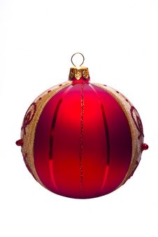 Red Christmas Ball Royalty Free Stock Photo Red Christmas Ball Royalty Free Stock Photo