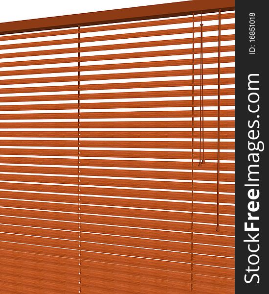 Venetian Blinds 3d max of white.