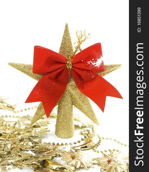 Christmas Star Decoration Isolated