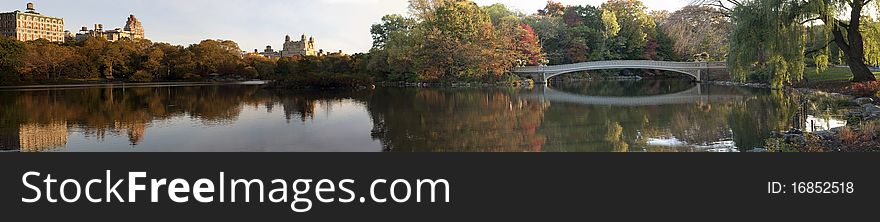 Bow bridge - Central Park, New York City early in the morning