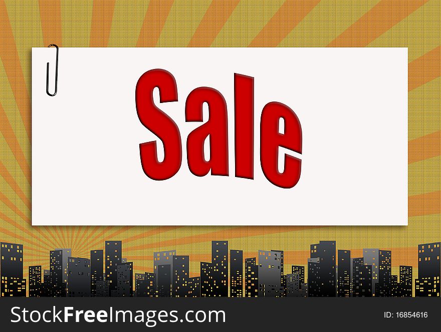 Sale. textural background With drawing elements. Sale. textural background With drawing elements