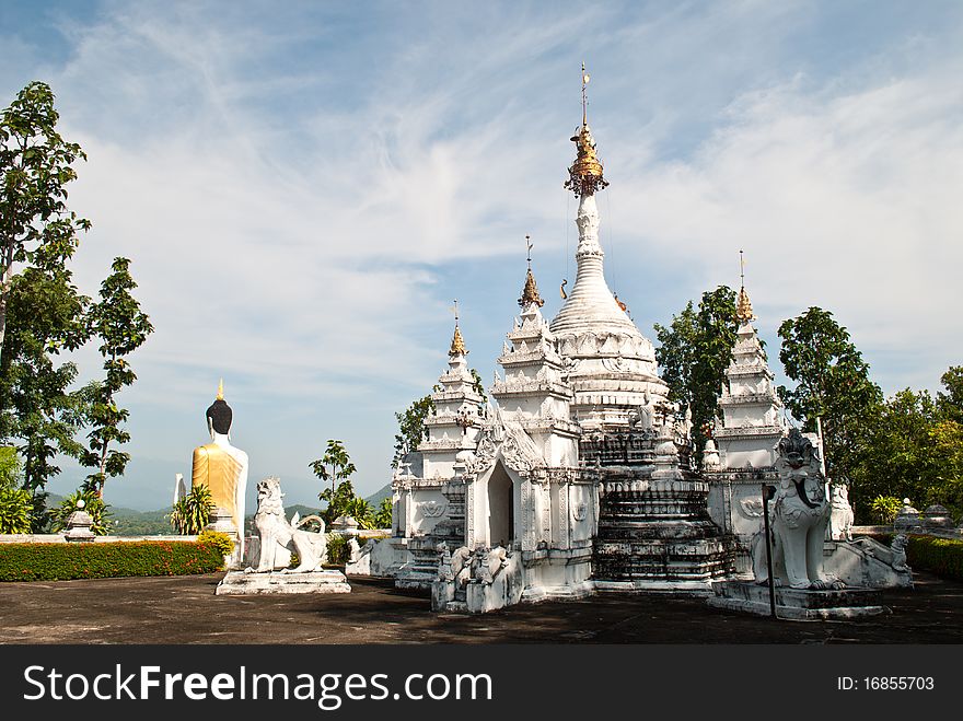 Wat thai in maehongson, thailand