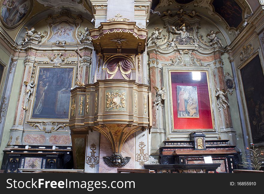 Interior of the Basilica of Santa Maria Maggiore, Bergamo Alta