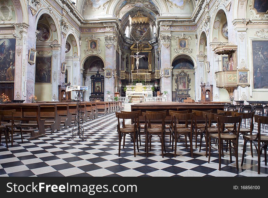 Interior of the Basilica of Santa Maria Maggiore, Bergamo Alta