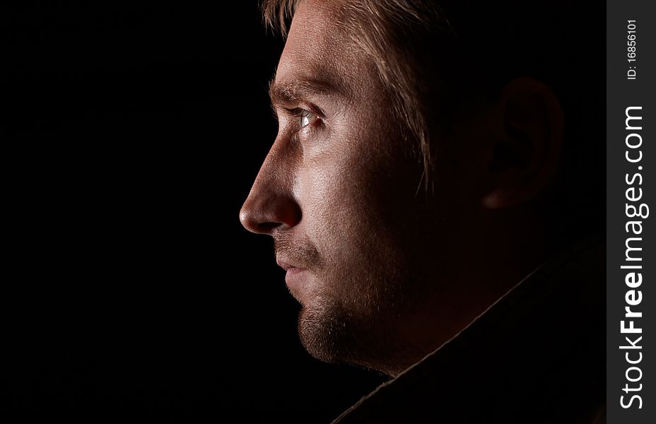 Portrait of young man. studio shot